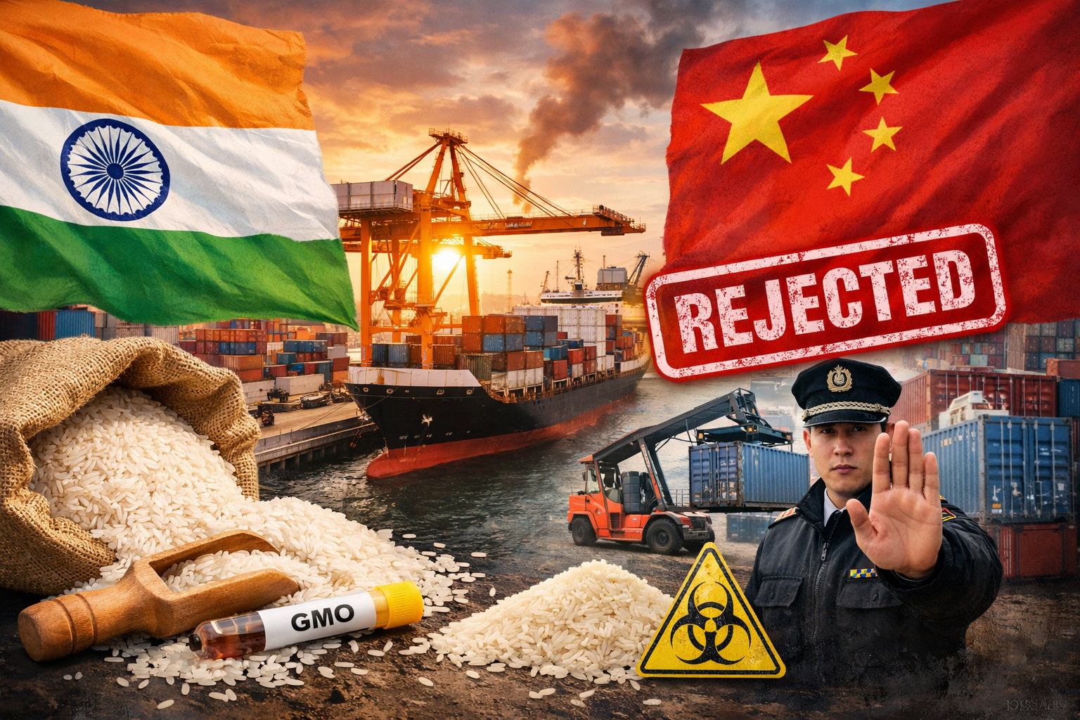 China Rejects Indian Rice Shipments Amid Trade Tensions