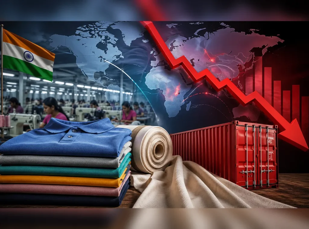 India’s Textile Exports Decline in FY26 Amid Global Demand Slowdown and Trade Pressures