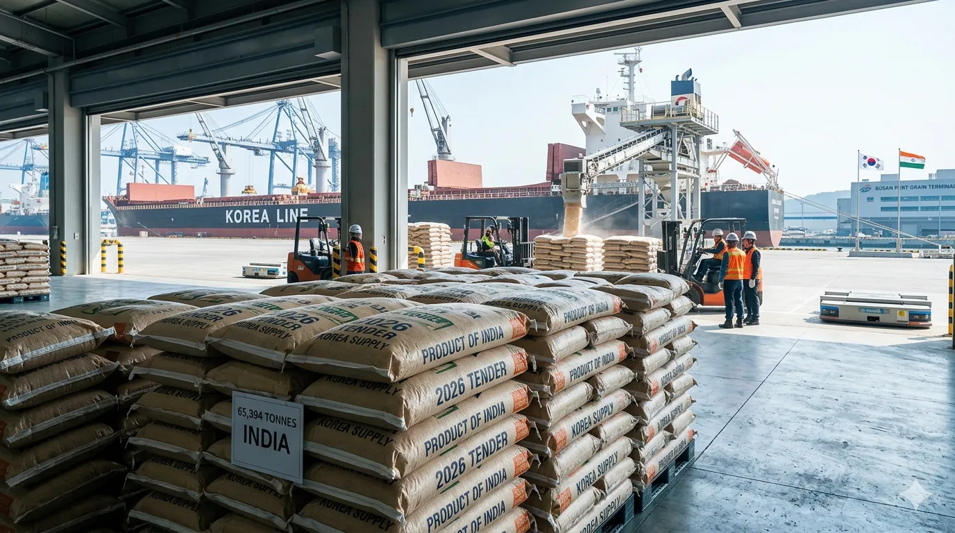South Korea Rice Tender 2026 65,394 Tonnes Opportunity for India