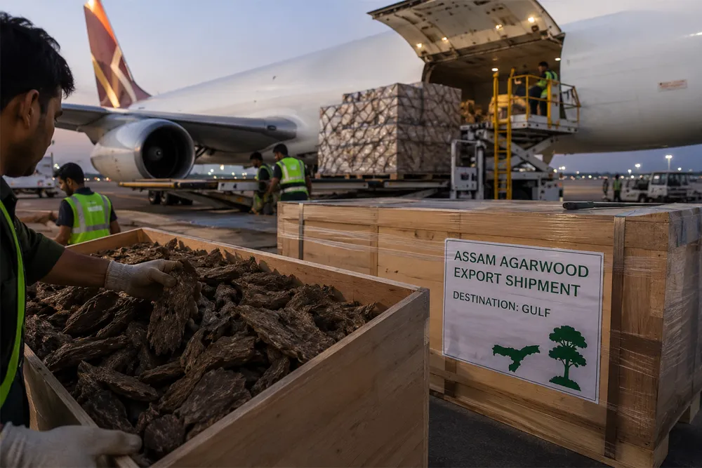 Assam Boosts Agarwood Exports with First Official Gulf Shipment