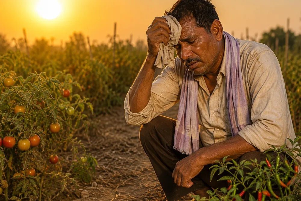 Heatwave Alert Issued for Tomato and Chilli Farmers