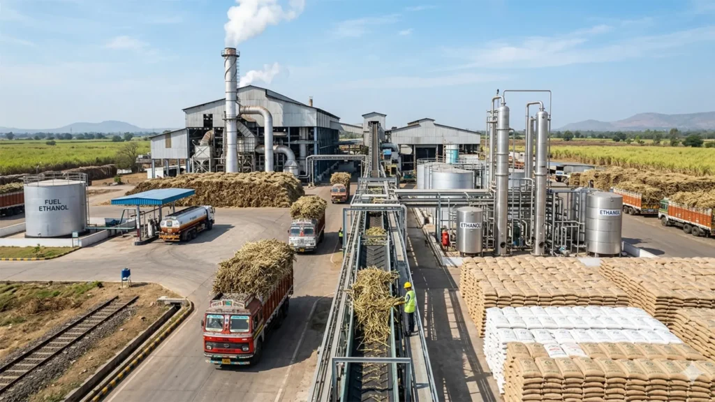 India’s Sugar Production Jumps 7.32% as Ethanol Blending Gains Momentum