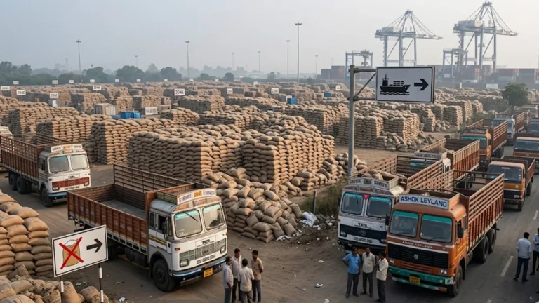 Kandla Port Crisis Triggers Shock in Indian Logistics & Rice Exports