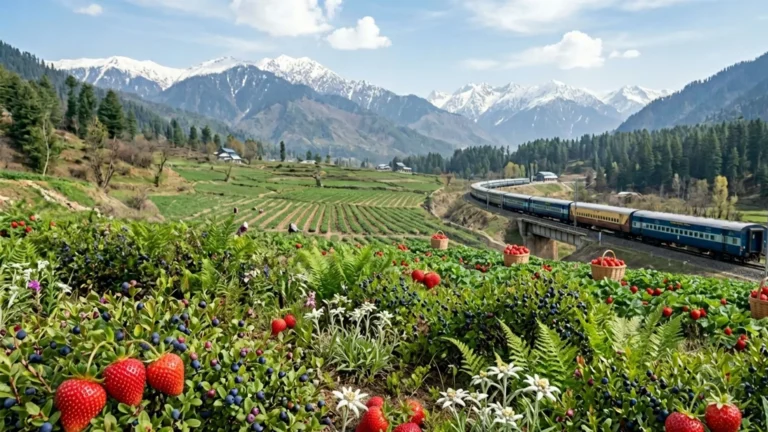 Kashmir Strawberry Farmers Seek Youth Support & Rail Boost