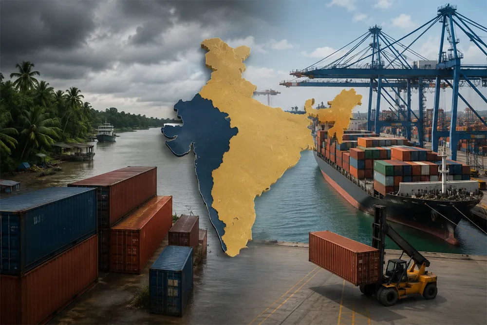 Kerala Export Revenue Drops Sharply as Gujarat Retains Top Spot in India’s Export Rankings