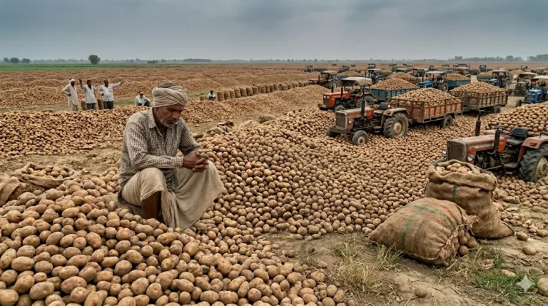 Potato Prices Crash in UP, Leaving Farmers in Deep Distress