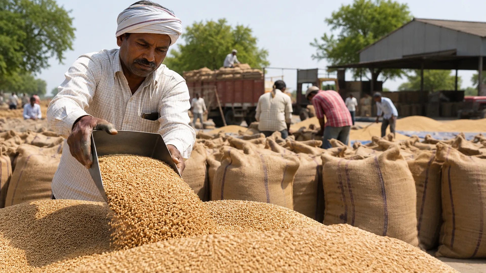 Wheat Procurement Surges as Madhya Pradesh Leads India’s 2026 MSP Buying Drive