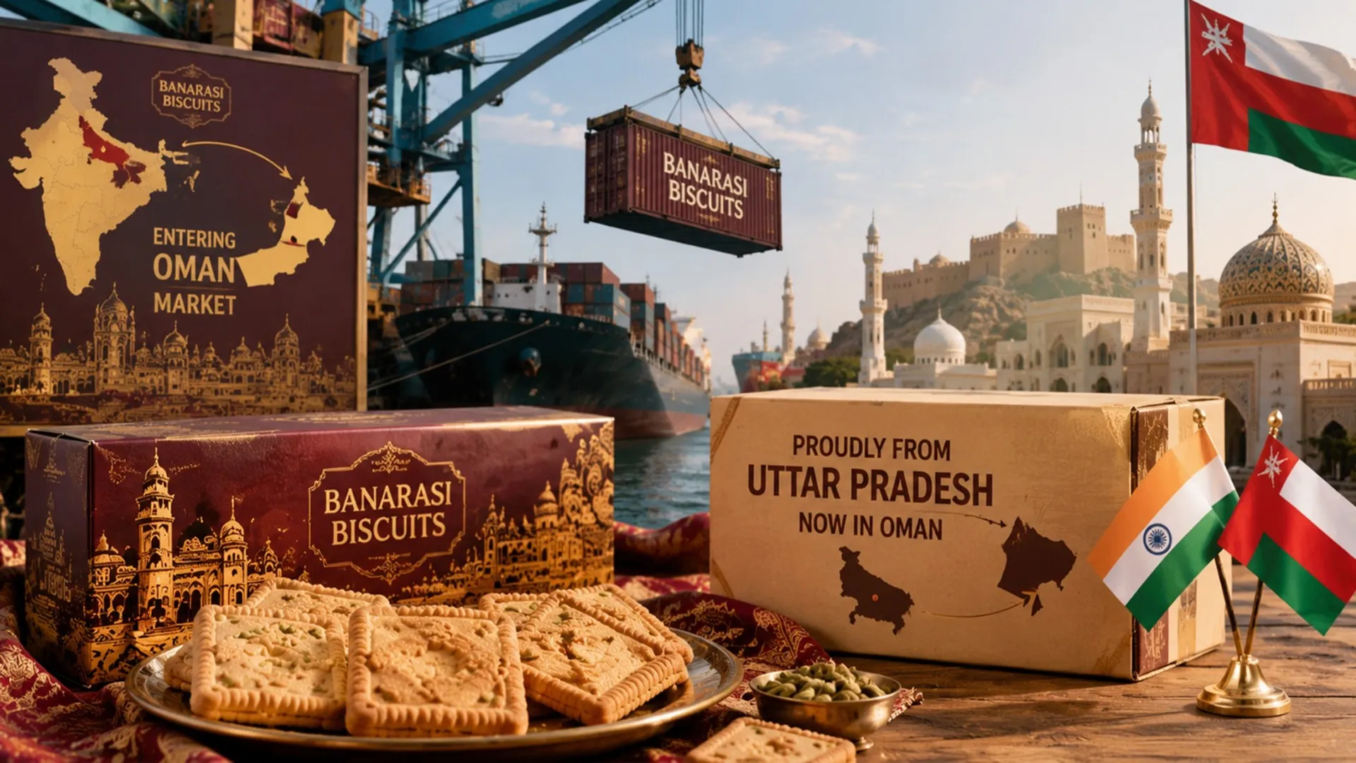 First Shipment Of Banarasi Biscuits To Oman Sets Export Milestone