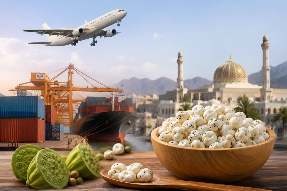 Makhana Exports Set To Surge As India–Oman CEPA Opens Gulf Markets