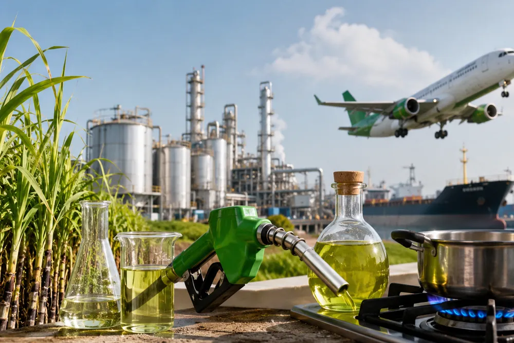 Ethanol Push: India Increases Biofuel Use to Aviation, Cooking Fuel and Exports
