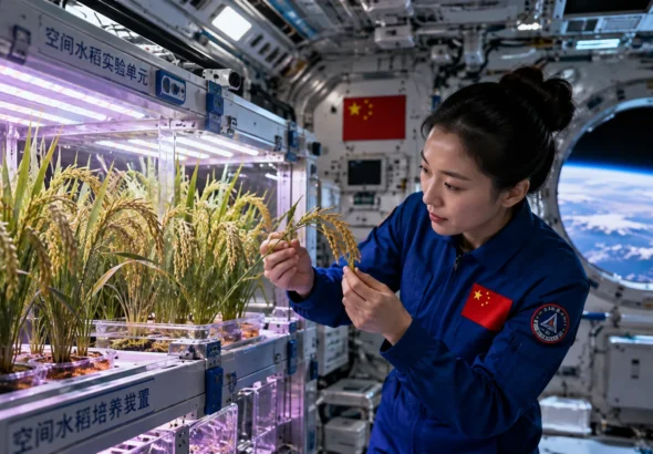 China Harvests Rice Grown in Space: Could Space Farming Feed Future Astronauts on Mars?