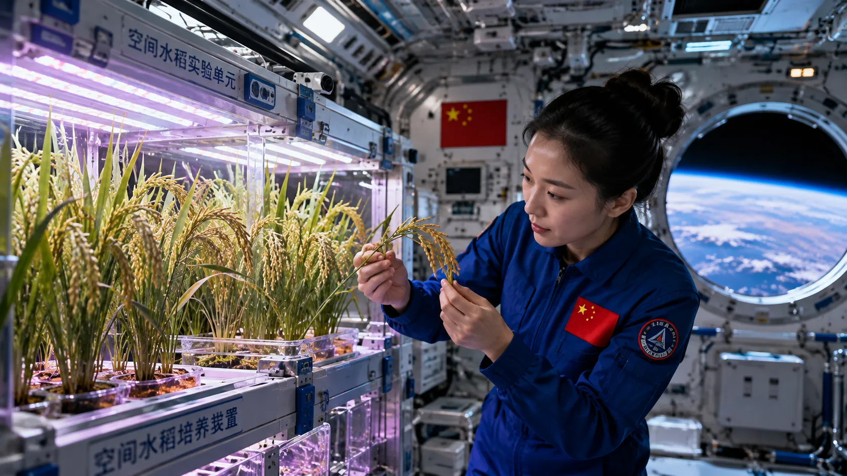 China Harvests Rice Grown in Space: Could Space Farming Feed Future Astronauts on Mars?