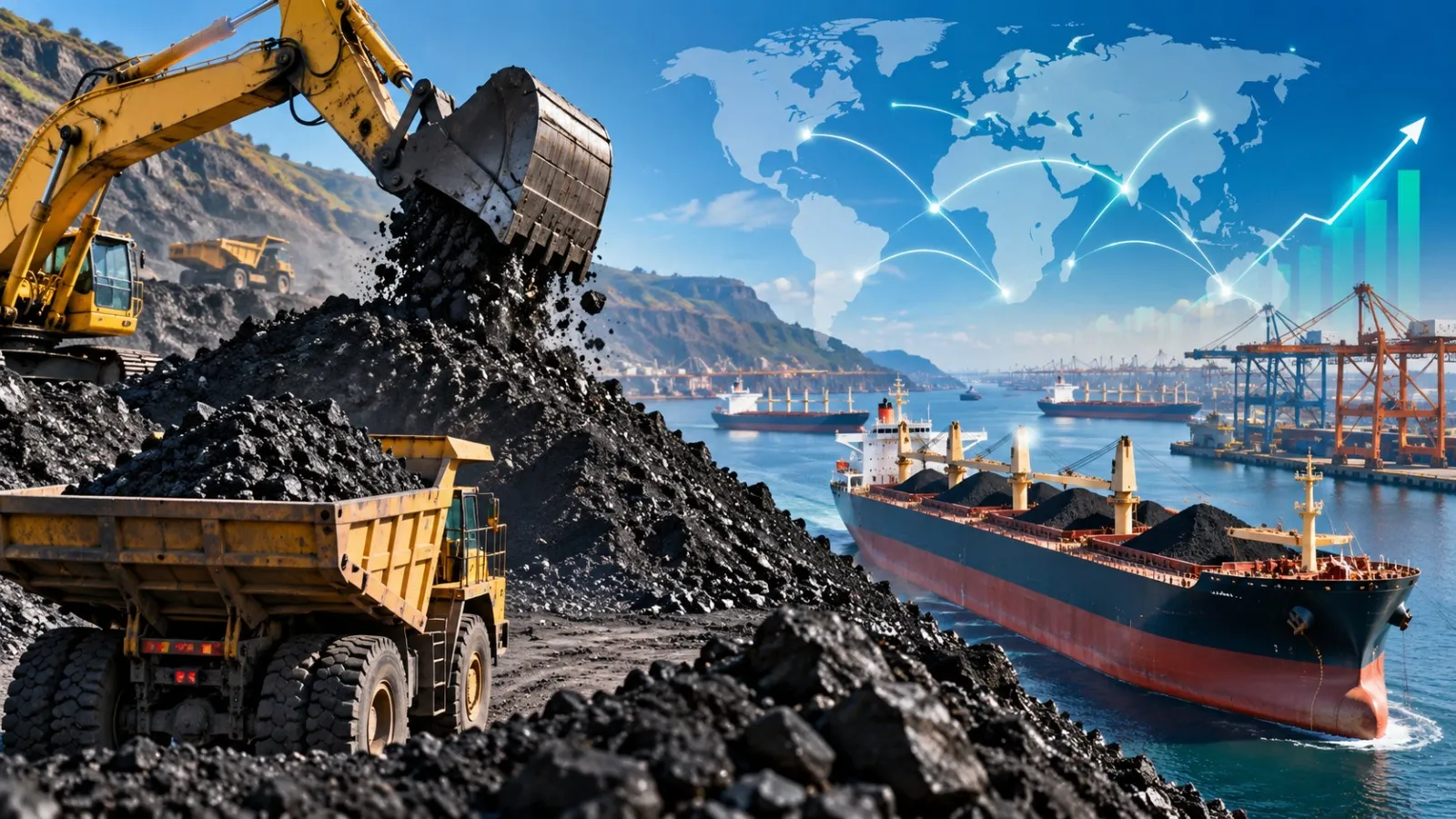 Indonesia Coal Exports Drop 23% as Global Demand Hits Record