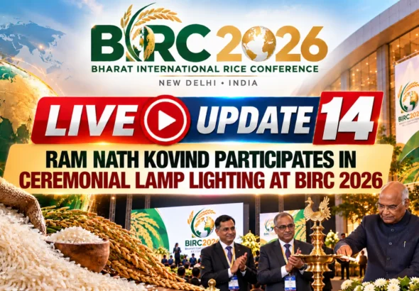 BIRC 2026, IREF, LIVE UPDATE 14, Ram Nath Kovind, Ceremonial Lamp Light
