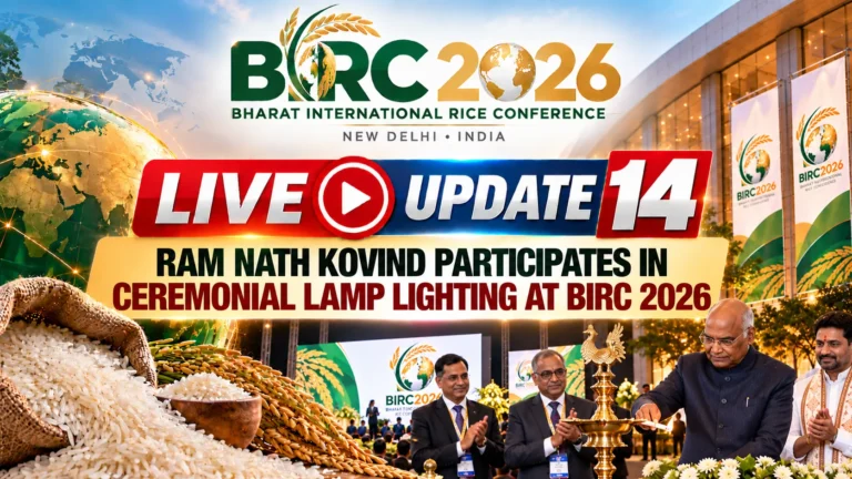 BIRC 2026, IREF, LIVE UPDATE 14, Ram Nath Kovind, Ceremonial Lamp Light